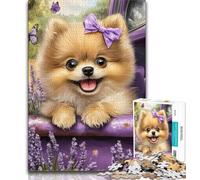 Rompecabezas de Pomerania Lavanda para Adolescentes Rompecabezas de 1000 Piezas Ejercita el Cerebro Juguetes adictivos para Cultivar la Paciencia Una Obra de Arte (50x75cm)