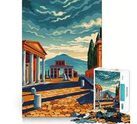 Rompecabezas de Pompeya para Adolescentes, 1000 Piezas, Wise Think Toy, diversión y Entretenimiento, decoración de Pared con Corte nítido (50x75cm)