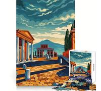 Rompecabezas de Pompeya para Adolescentes, 1000 Piezas, Wise Think Toy, diversión y Entretenimiento, decoración de Pared con Corte nítido (50x75cm)