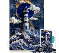 Rompecabezas de Porcelana Esperanza en el mar para Adolescentes, 1000 Piezas, Juguete para Pensar con sabiduría, diversión y decoración de Pared (38x26cm)
