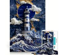 Rompecabezas de Porcelana Hope at Sea Art de 1000 Piezas para Adolescentes, Juguete Mental, Momento de Paz, Corte Premium, Regalo artístico (50x75cm)