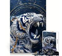 Rompecabezas de Porcelana Predator de 1000 Piezas para Adultos, Juguete para ejercitar la Mente, diseño Casual y Relajante, Pieza de colección de Arte para armar (38x52cm)