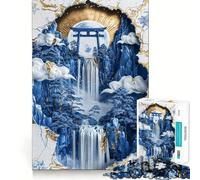 Rompecabezas de Porcelana Puerta de la Paz de 1000 Piezas para Adolescentes Juguete de lógica, Sencillo y Divertido Bordes Suaves Regalo Elegante (50x75cm)