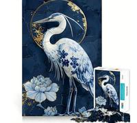 Rompecabezas de Porcelana Reborn Garza de 1000 Piezas para Adolescentes Juguete de lógica Clara Tiempo de Paz Corte Lista de Deseos de Santa Claus (38x52cm)