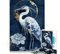 Rompecabezas de Porcelana Reborn Garza para Adultos, 1000 Piezas, Juguete de lógica, antiestrés, Corte de precisión, Regalo para Festivales (50x75cm)