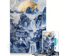 Rompecabezas de Porcelana Santuario del Atardecer de 1000 Piezas para Adultos y Adolescentes Ideal para Relajarse, calmarse y desconectar Corte Suave Regalo conmovedor