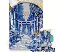 Rompecabezas de Porcelana Santuario del Bosque de 1000 Piezas para Adultos Fortalece la Memoria Momentos cálidos Bordes limpios (38x52cm)