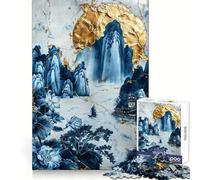 Rompecabezas de Porcelana Viaje a la Isla de 1000 Piezas para Adolescentes Juguete de lógica sólida, diversión Tranquila, Corte de precisión, Regalo increíble (38x26cm)