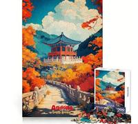 Rompecabezas de póster artístico Andong para Adolescentes, 1000 Piezas, fortalecimiento Cerebral, Tiempo Libre Feliz, Encaje Firme, Regalo de Temporada (38x26cm)