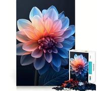 Rompecabezas de póster de Flores realistas para Adolescentes, 1000 Piezas, colección de Arte de Corte Claro, Mejora la Calma y la relajación (38x52cm)