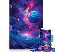 Rompecabezas de póster Vector Space para Adultos,1000 Piezas,Juego Think Boost,Estructura de Encaje precisa,fácil de Aprender,diversión para Toda la Familia (50x75cm)
