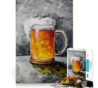 Rompecabezas de pósteres de Cerveza Vintage para Adultos,1000 Piezas,Juego de Memoria Cerebral,Corte Fino,Acabado Premium,Forma entretenida de Pasar el Tiempo Libre (50x75cm)