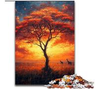 Rompecabezas de praderas africanas para Adolescentes, Juguetes adictivos Que estimulan la Inteligencia y decoran el hogar 26x38cm