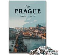Rompecabezas de Praga para Adultos (1000 Piezas, 50x75cm) Toda la Familia