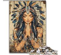 Rompecabezas de Princesa India de 1000 Piezas para Adultos Un Juego desafiante para Toda la Familia con póster y Hoja de Trivia (26x38cm)