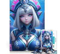 Rompecabezas de Princesa submarina de Anime de 1000 Piezas para Adolescentes Juego para estimular la Mente Montaje Firme y Seguro Actividad Divertida para Toda la Familia (50x75cm)