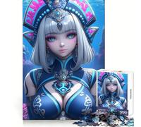 Rompecabezas de Princesa submarina de Chica Anime para Adultos, 1000 Piezas, Ejercicio Mental, Escape Tranquilo, Cierre Seguro, Bonito Regalo (50x75cm)