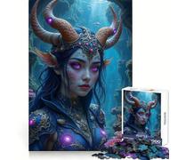 Rompecabezas de Princesas de fantasía submarina para Adultos, 1000 Piezas, Entrenamiento Mental, Momentos de Relax, Corte láser, Navidad Alegre (38x52cm)
