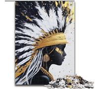 Rompecabezas de Princesas Indias Doradas para Adultos y Adolescentes, 1000 Piezas, Juego desafiante y para Toda la Familia, colección de Artistas, Bellas Artes para Mayores de 14 años (50x75cm)