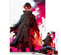 Rompecabezas de protagonista de Anime de Ojos Rojos para Adolescentes, 1000 Piezas, Juguete Inteligente para aliviar el estrés, Borde Afilado, Regalo de cumpleaños (38x26cm)