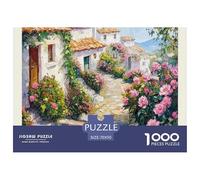 Rompecabezas de Pueblo 1000 Piezas para Adultos Puzzles para Adultos Serie de Pueblo Pequeño 1000 Piezas Puzzle Juego Desafiante para Todo para Mujeres,Serie de Pueblo Pequeño 70x