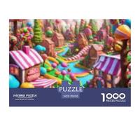 Rompecabezas de Pueblo 1000 Piezas para Adultos Rompecabezas para Adultos 1000 Piezas Puzzle Juego Desafiante para Todo para Mujeres,Serie de Pueblo Pequeño