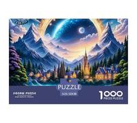 Rompecabezas de Pueblo para Adultos 1000 Desafiante Puzzles Serie de Pueblo Pequeño Juego de Rompecabezas para Todo para Mujeres Regalos para Hombres Un Único100% Cartón Recvcled52x38cm/1000pcs