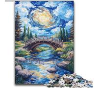 Rompecabezas de Puente de Otoño para Adultos, 2000 Piezas, desafío de Inteligencia Cerebral, Juguetes adictivos, Regalos de cumpleaños para Mayores de 14 años (70x100cm)