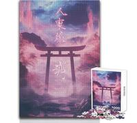 Rompecabezas de Puerta de montaña Japonesa para Adolescentes, 1000 Piezas, solución de Problemas, Educativo, Divertido, Maravilloso y considerado Regalo, tamaño 38x52cm