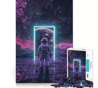 Rompecabezas de Puerta de Portal Espacial para Adultos, 1000 Piezas, Grupo de Habilidad Mental, Joya, Calidad, Borde, colección de Arte (50x75cm)