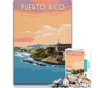 Rompecabezas de Puerto Rico y San Juan para Adolescentes, 1000 Piezas, Juegos educativos, decoración de Pared, cumpleaños y Navidad, 50x75cm