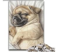 Rompecabezas de Pug Durmiente para Adultos (2000 Piezas), Juego Familiar Antiestrés, Desafío Difícil, Excelentes Regalos y Juguetes (70x100cm)