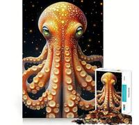 Rompecabezas de Pulpo con Manchas Brillantes, 1000 Piezas, para Adultos, Juguete para ejercitar la Mente, Tiempo Libre, diseño nítido, Regalo increíble (50x75cm)