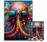 Rompecabezas de Pulpo de 1000 Piezas para Adultos, Cerebro, Actividad educativa para Adolescentes, 50x75cm/19,68x29,52 Pulgadas.