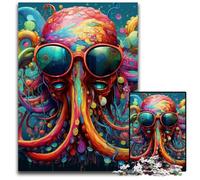 Rompecabezas de Pulpo de 1000 Piezas para Adultos, Rompecabezas de Alta dificultad para Adolescentes, 26x38cm/10,23x14,96 Pulgadas