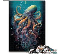 Rompecabezas de Pulpo de Aguas Profundas de 1000 Piezas para Adolescentes, desafío de Inteligencia Cerebral, Juguetes adictivos para decoración del hogar (50x75cm)