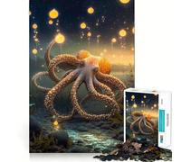 Rompecabezas de Pulpo imaginativo de 1000 Piezas para Adultos, Juguete para ejercitar la Mente, Juego de Interior, Pieza de Arte de Corte preciso (38x26cm)