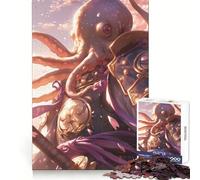 Rompecabezas de Pulpo samurái de 1000 Piezas para Adolescentes Juguete de lógica y suavidad para Relajarse Corte preciso Regalo Ideal (38x52cm)