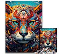 Rompecabezas de Puma Colorido de 1000 Piezas para Adultos, decoración del hogar, Juego de ingenio, 50x75cm/19,68x29,52 Pulgadas