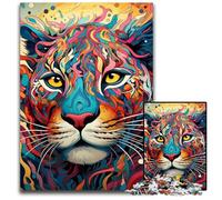 Rompecabezas de Puma Colorido de 1000 Piezas para Adultos, decoración del hogar, Juego de ingenio, 50x75cm/19,68x29,52 Pulgadas