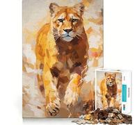 Rompecabezas de Puma para Adolescentes, 1000 Piezas, fortalece la Memoria, Alivia la tensión, Borde Liso, Sorpresa navideña (38x26cm)