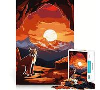 Rompecabezas de Puma para Adultos, 1000 Piezas, Juguete para ejercitar la Mente, diversión en Interiores, Corte de precisión, Regalo navideño (50x75cm)