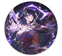 Rompecabezas de Raiden Shogun de Genshin Impact para Adultos, 1000 Piezas, Redondo, para Actividades Familiares, decoración del hogar, Regalo navideño, 67,5 x 67,5 cm
