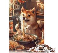 Rompecabezas de Ramen Shiba Inu para Adultos y niños, Juguete Educativo, decoración del hogar, a Partir de 14 años. 1500 Piezas (85 x 57 cm).