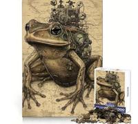 Rompecabezas de Rana científica Vintage de 1000 Piezas para Adultos Fomenta la concentración, desarrolla la Habilidad y aprovecha Bien el Tiempo Se Encaja Perfectamente ¡Sorpresa navideña! (38x26cm)