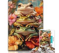 Rompecabezas de Rana para Adolescentes, 1000 Piezas, para Adultos y Adolescentes, Entrena tu Cerebro y Tus Manos, Regalo para Amigos y Familiares, 50x75cm