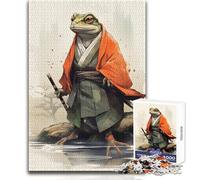 Rompecabezas de Rana, samurái, Guerrero y Sapo, 1000 Piezas, Juego Educativo de concentración, conmovedor, tamaño 50x75cm