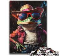 Rompecabezas de Rana viajera para Adultos y Adolescentes, Juegos educativos, decoración de Pared, cumpleaños y Navidad (38x52cm)