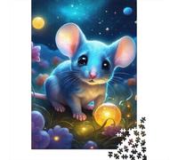 Rompecabezas de ratón con diseño de ratón, Juguete de descompresión, Rompecabezas Rectangular de Papel para niños y Adultos a Partir de 12 años, 1000 Piezas (75 x 50 cm)