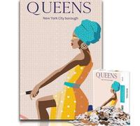 Rompecabezas de Reinas de 1000 Piezas para Adultos Difícil de completar, Pero Divertido y Divertido Decoración hogar 38x26cm